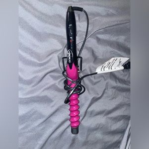 1” Plugged in spiral curling iron